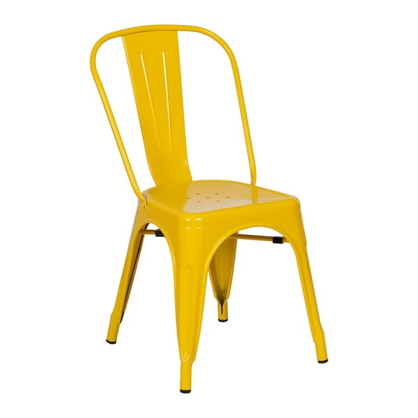 Žute metalne blagovaonske stolice u setu 2 kom – Ixia