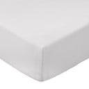 Siva plahta s gumom od pamučnog perkala 185x200 cm Cotton Percale – Bianca