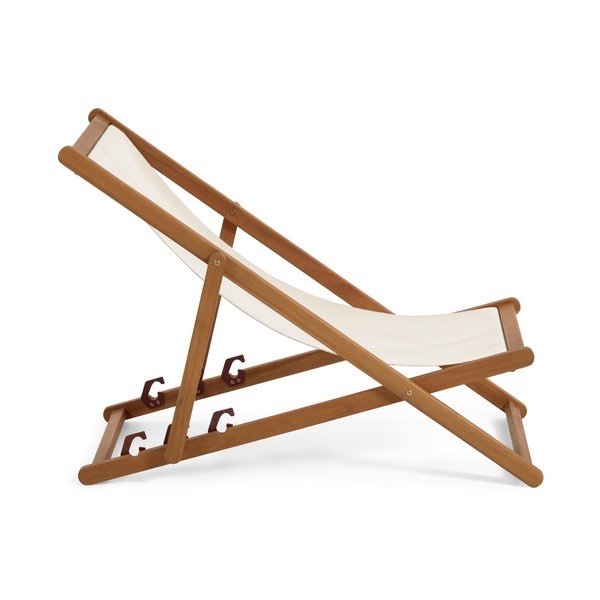 Krem sklopiva stolica za plažu od bagremovog drveta Kave Home Adredna-image-3