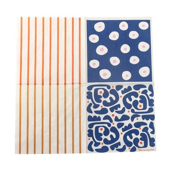 Papirnati ubrusi u setu 20 kom 33x33 cm Eviaya – Bloomingville-image-3