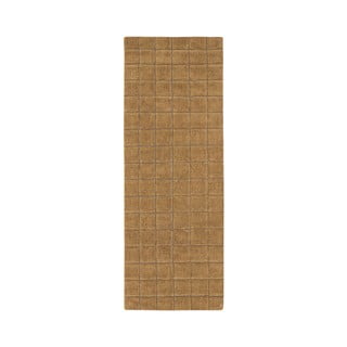 Oker žuta ručno rađena vunena staza 80x230 cm Mosaic Ochre – Lorena Canals