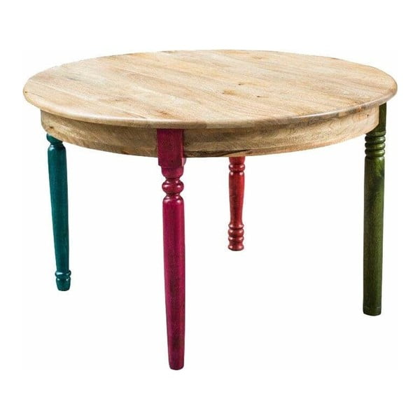 Blagovaonski stol od mangovog drveta Støraa Flint, Ø 137 cm