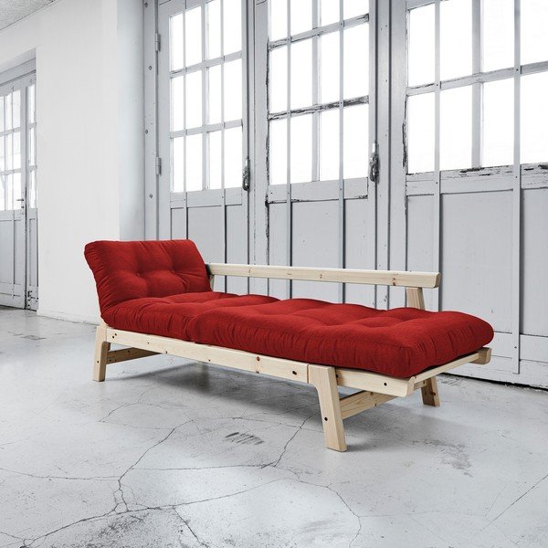 Sofa na razvlačenje Karup Step Natural / Passion Red-image-2