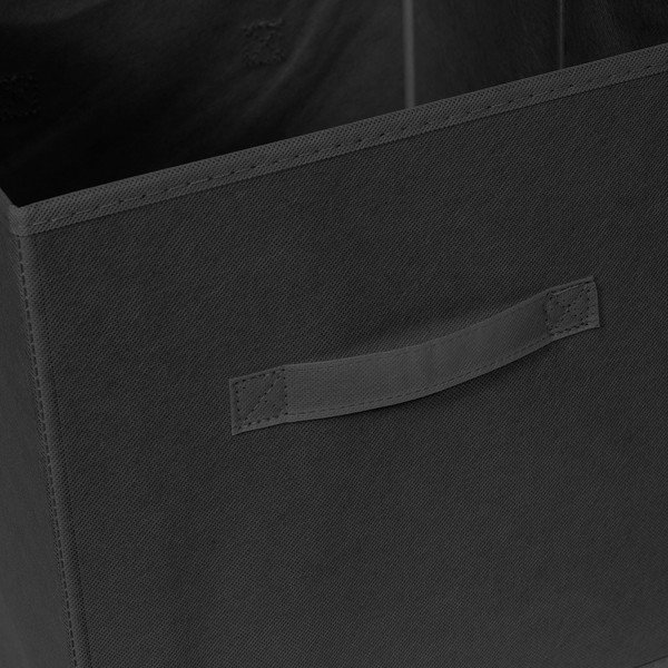 Crna tekstilna kutija za pohranu 31x31x31 cm – Compactor-image-4