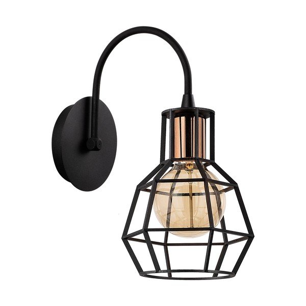 Crna/u brončanoj boji zidna lampa ø 17 cm Kapadokya – Opviq lights-image-2