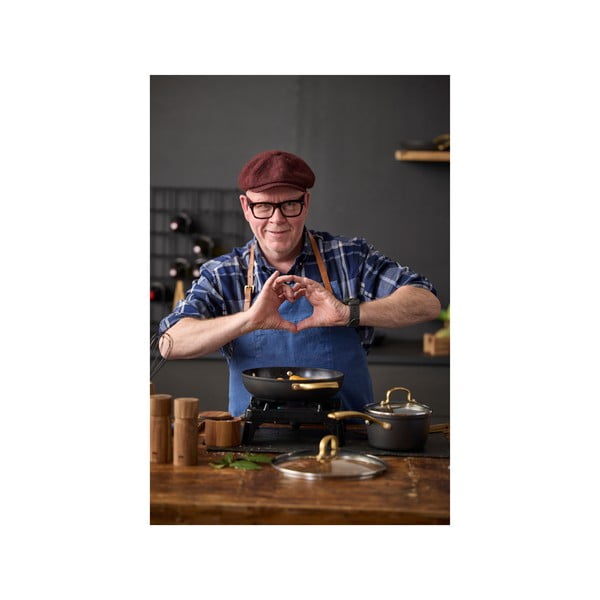 Aluminijski lonac s poklopcem/s neprianjajućom površinom prikladni za indukcijsko kuhalo 2,6 l – Holm-image-3