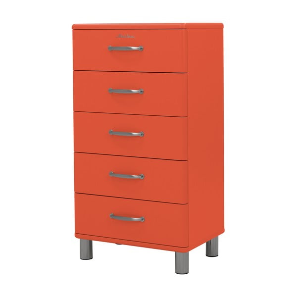 Crvena visoka komoda 60x111 cm Malibu - Tenzo-image-2