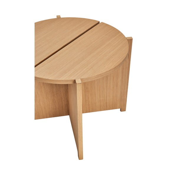 Okrugli pomoćni stol u dekoru hrasta ø 55 cm Dash – Hübsch-image-4