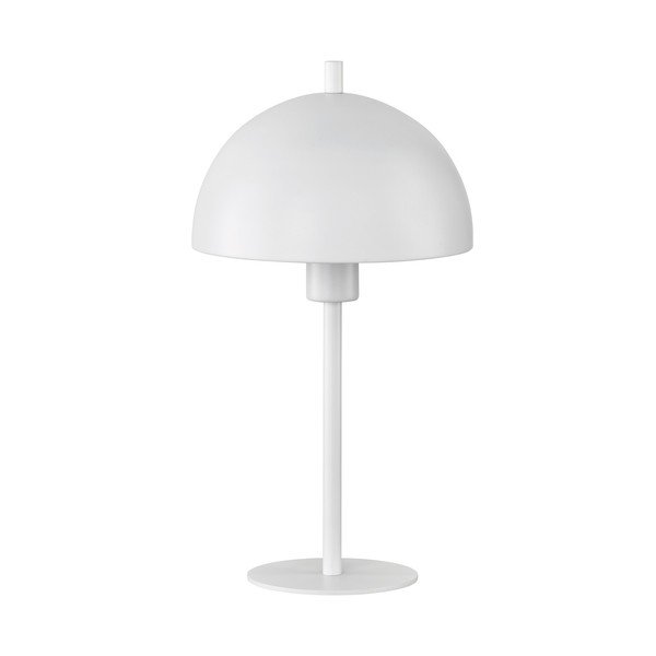 Bijela stolna lampa s metalnim sjenilom (visina 33,5 cm) Kia – Fischer & Honsel
