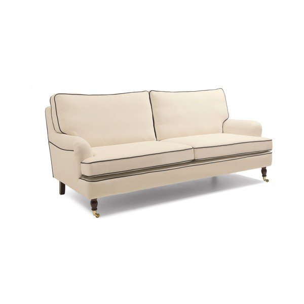 Krem kauč s tamnoplavim rubom Max Winzer Passion, 210 cm-image-3