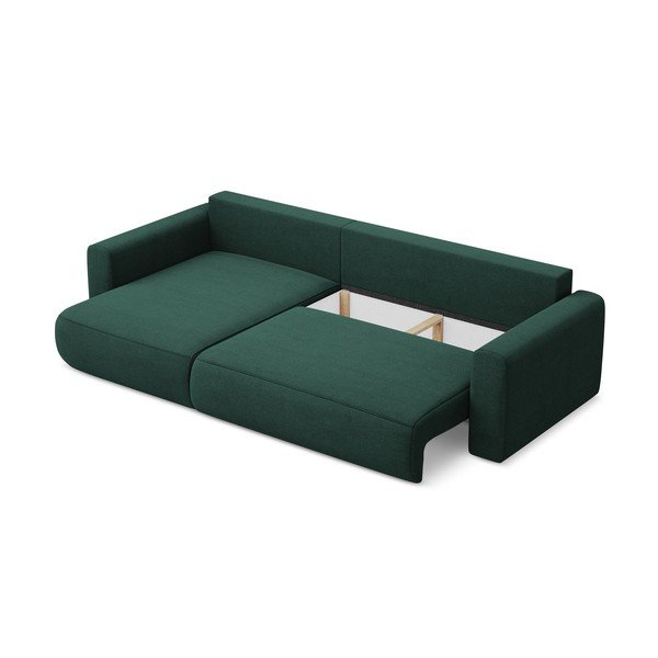 Zelena sklopiva/s prostorom za odlaganje kutna garnitura (s lijevim kutom/s ležaljkom) Kapua – Makamii-image-3