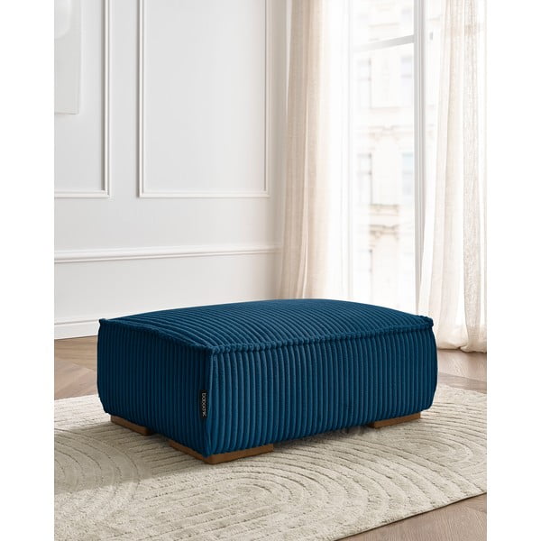 Plavi tabure od samta Chelsea – Bobochic Paris-image-1