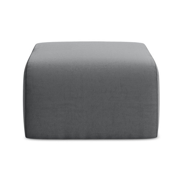 Sivi baršunast tabure Lani – Makamii-image-2