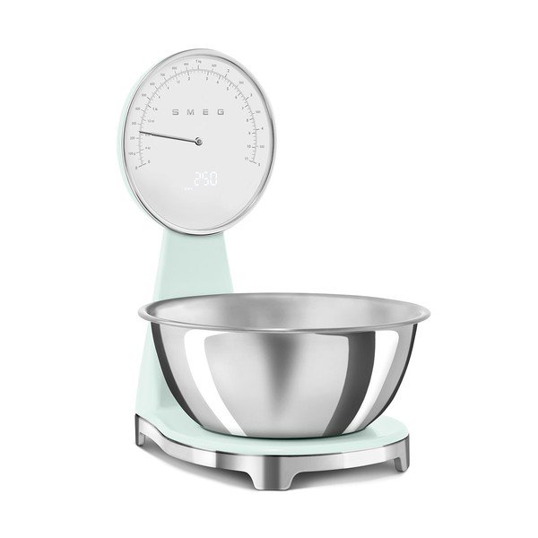 Svijetlo zelena plastična digitalna kuhinjska vaga – SMEG-image-2