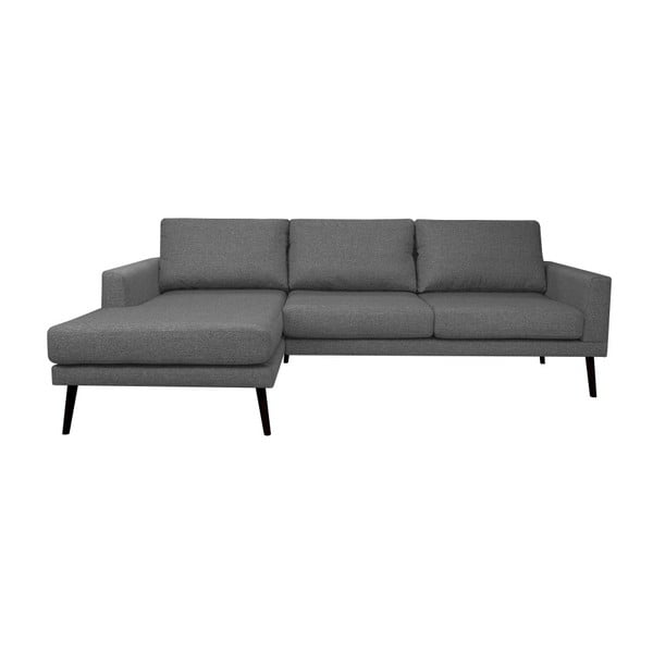 Tamno siva kutna sofa Windsor &amp; Co. Rigel, lijevi kut