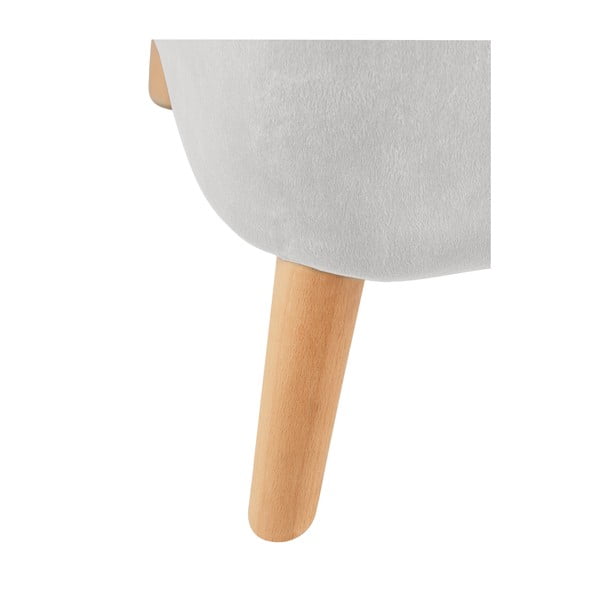 Svijetlosivi baršunasti tabure - Wenko-image-4