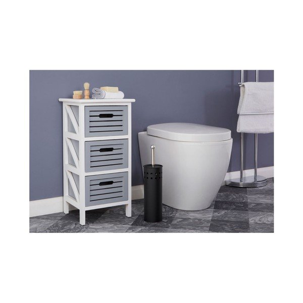 Mat crna metalna WC četka Indy – Premier Housewares-image-2