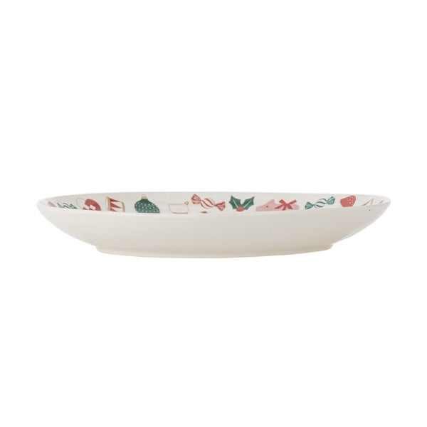 Krem tanjur s božićnim motivom za serviranje od kamenine ø 28 cm Yule – Bloomingville-image-3