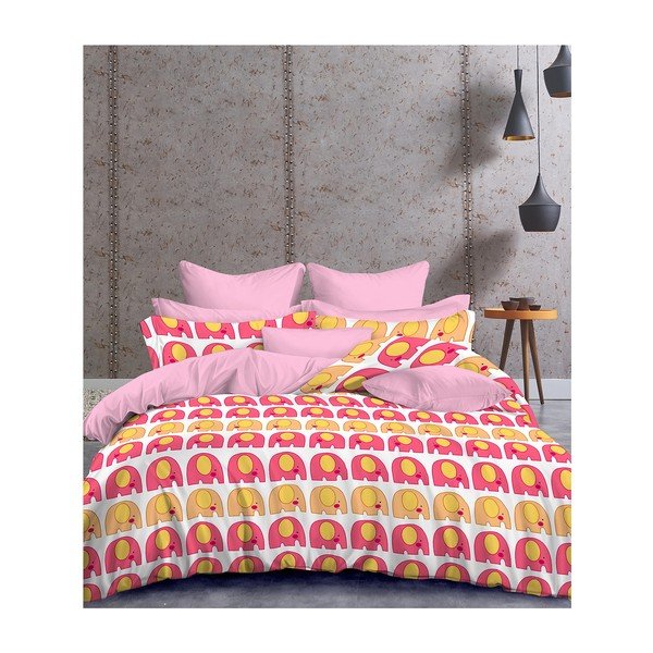Posteljina od mikrovlakana DecoKing Cute Elephants, 155 x 220 cm-image-2