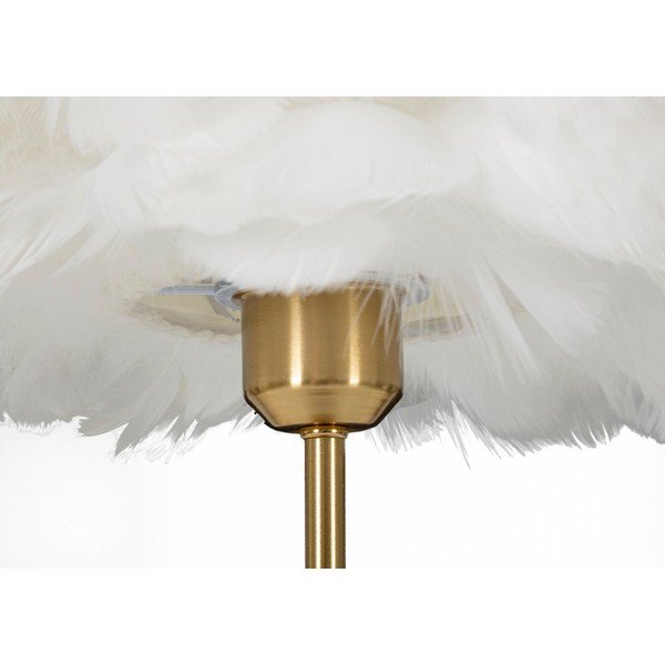 Bijela/u zlatnoj boji stolna lampa (visina 50 cm) Ball Feather – Mauro Ferretti-image-4