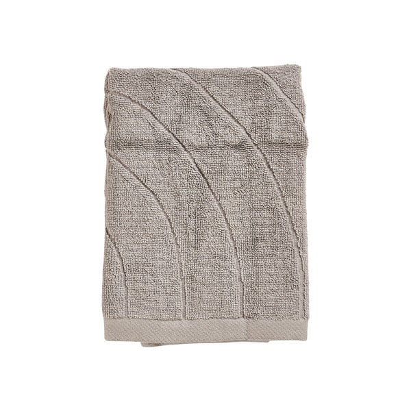 Sivo-bež pamučan ručnik od frotira 50x70 cm Time – Zone