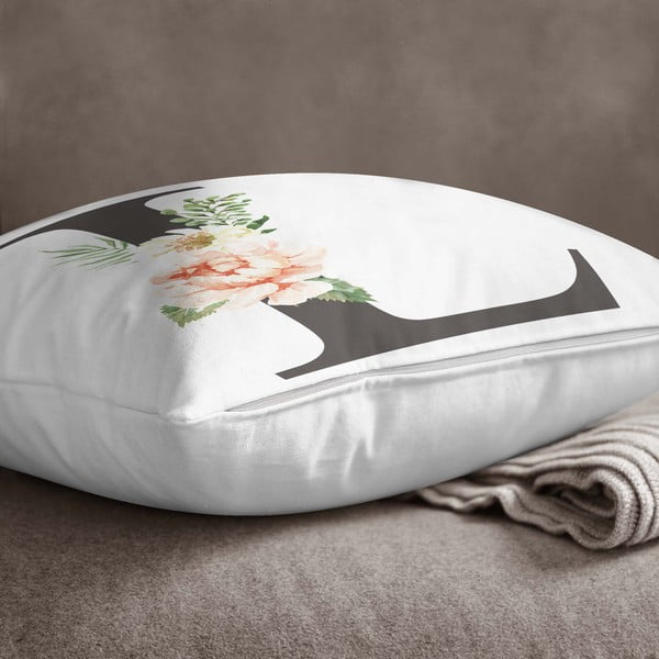 Jastučnica Minimalist Cushion Covers Floral Alphabet L, 45 x 45 cm