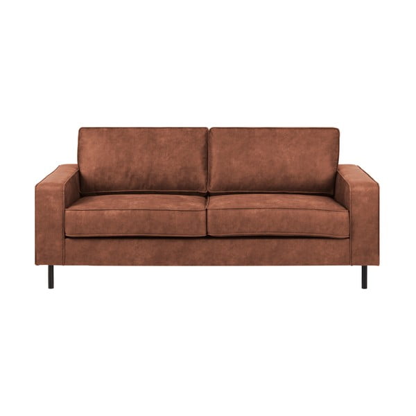 Smeđa sofa od imitacije kože Actona Jesolo, 193 cm