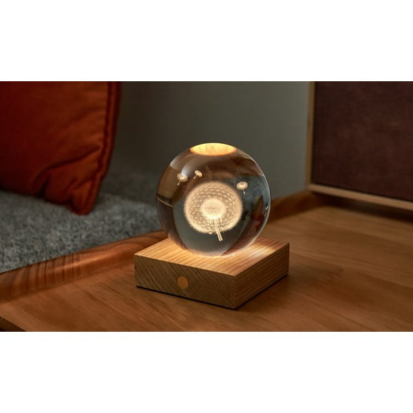 Tamno smeđi svjetlosni ukras s USB Amber – Gingko-image-3