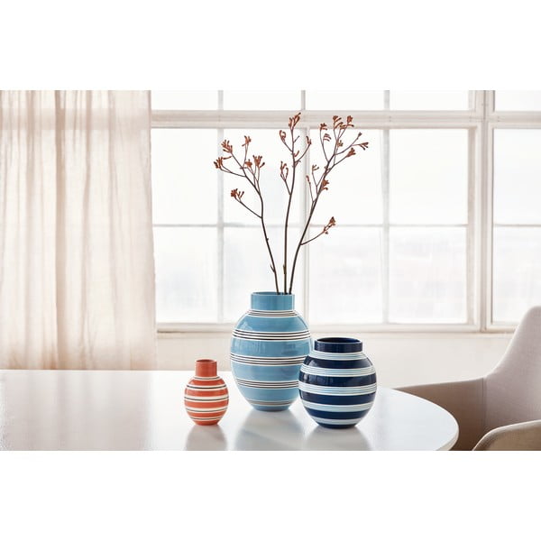 Plava keramička vaza Kähler Design Nuovo, visina 30 cm-image-4