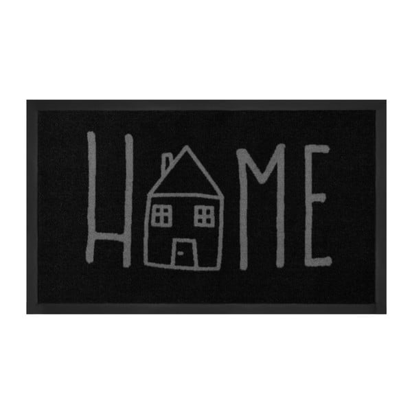 Crni otirač Hanse Home Lurenno, 45 x 75 cm
