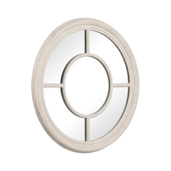 Zidno ogledalo s okvirom od masivnog drveta ø 79 cm Paula – Ixia-image-2