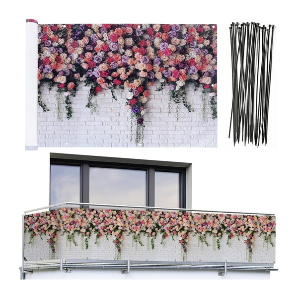 Paravan za balkon 500x85 cm Roses - Maximex-image-2