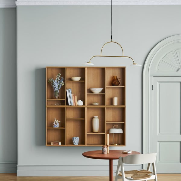 Viseća biblioteka u dekoru hrasta u prirodnoj boji 70x70 cm Mistral – Hammel Furniture-image-2