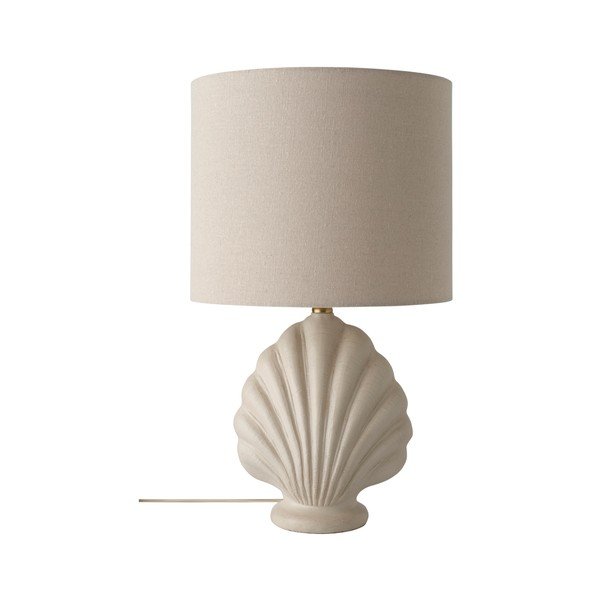 Bijela/bež stolna lampa od polyresina (visina 58 cm) Shelley – Ellos Home-image-3