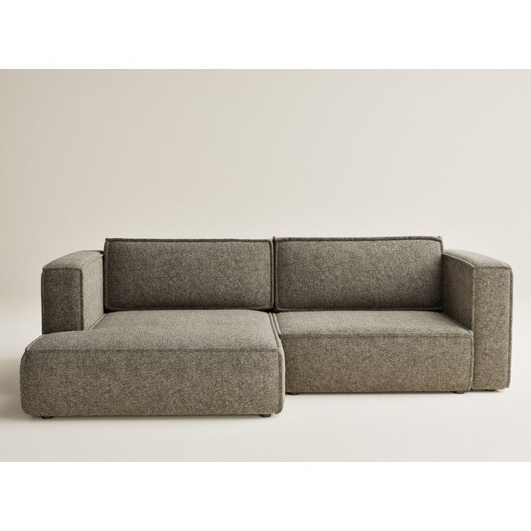 Smeđa sklopiva/s prostorom za odlaganje kutna garnitura od šenila (s lijevim kutom/s ležaljkom) Velto – Maison de Rêve-image-2