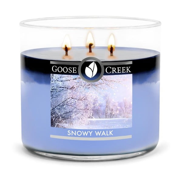 Mirisna svijeća u staklenoj posudi Goose Creek Snowy Walk, 35 sati gorenja