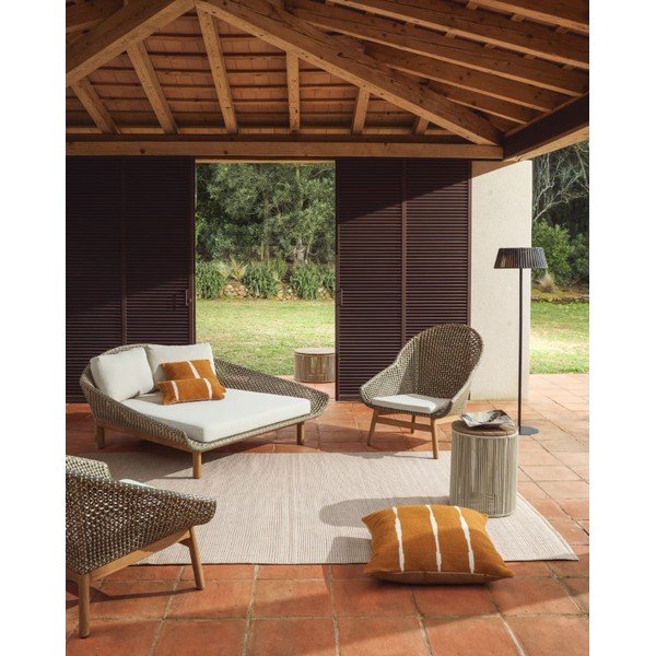 Smeđe-sivi unutarnji i vanjski tepih 230x160 cm Turiane – Kave Home-image-1