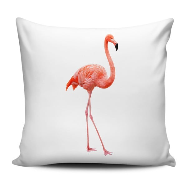 Bijeli jastuk Home de Bleu Flamingo, 43 x 43 cm