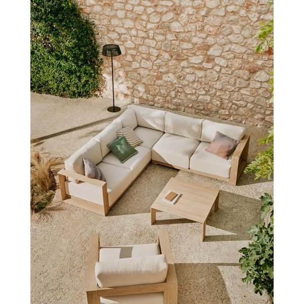 Vrtni stolić za kavu od masivnog bagrema 82,5x82,5 cm Ambra – Kave Home-image-2