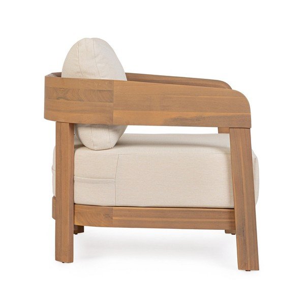 Vrtna fotelja od masivnog drveta u prirodnoj boji Pablo – Bizzotto-image-3