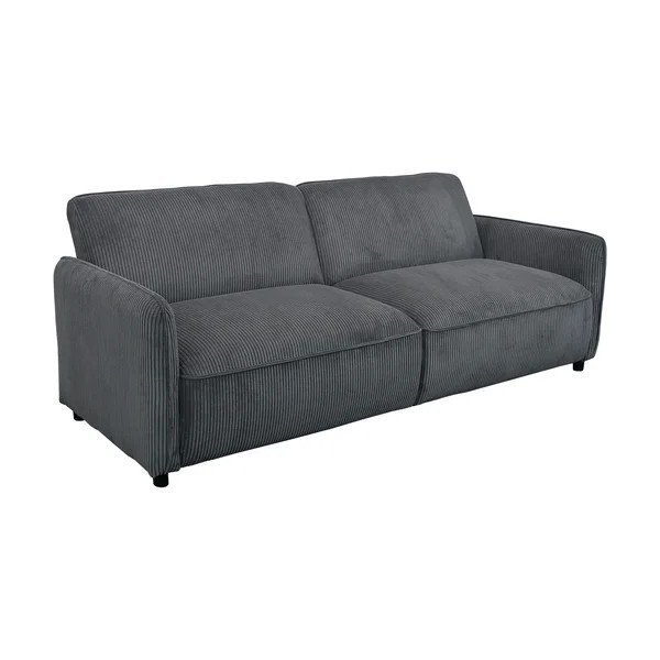 Antracitno siva podesiva/sklopiva sofa od samta 209 cm Alicia – Støraa-image-2