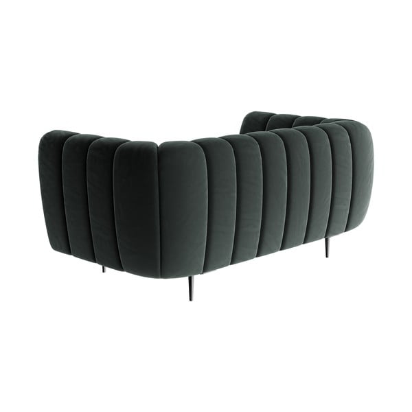 Tamnosiva baršunasta sofa Ghado Shel, 170 cm-image-3