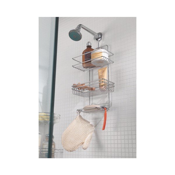 Viseći stalak za tuš kabinu od nehrđajućeg čelika Metaltex, visina 48 cm-image-2