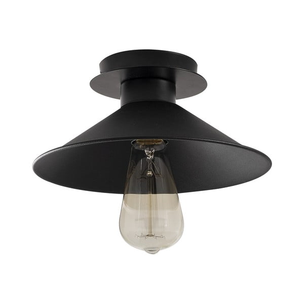 Crna stropna svjetiljka s metalnim sjenilom ø 24 cm Berceste – Opviq lights-image-2