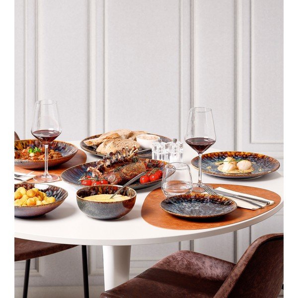 Smeđi dubok porculanski tanjur ø 26 cm Resto – BonBistro-image-3