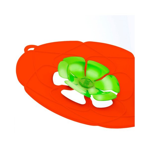 Crveni silikonski poklopac za InnovaGoods Spill lonac-image-1