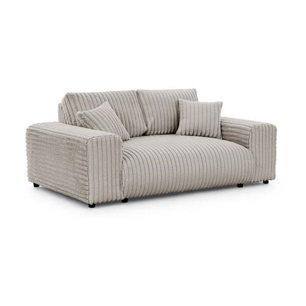 Svijetlo siva sofa od samta 178 cm Justin – Ropez