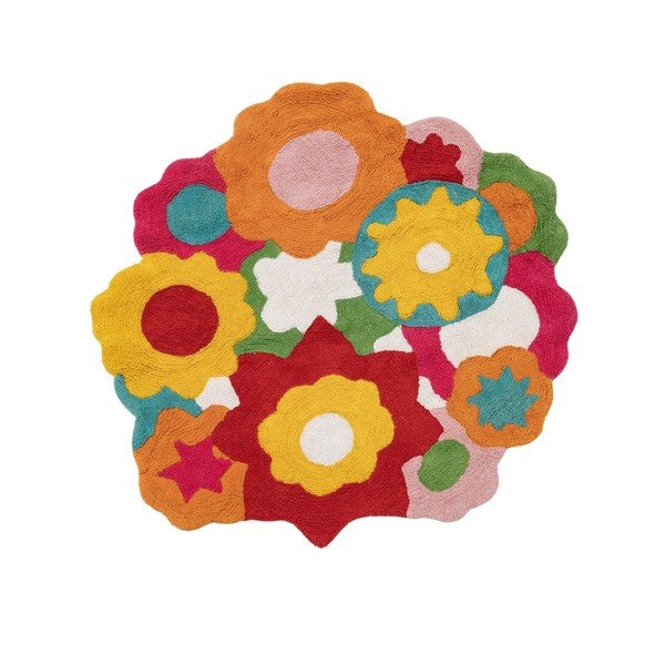 Pamučni dječji tepih ø 100 cm Flowers – Ixia
