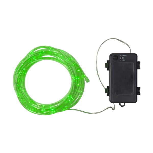 Zeleni vanjski LED rasvjetni lanac Best Season Tuby, 50 lampica