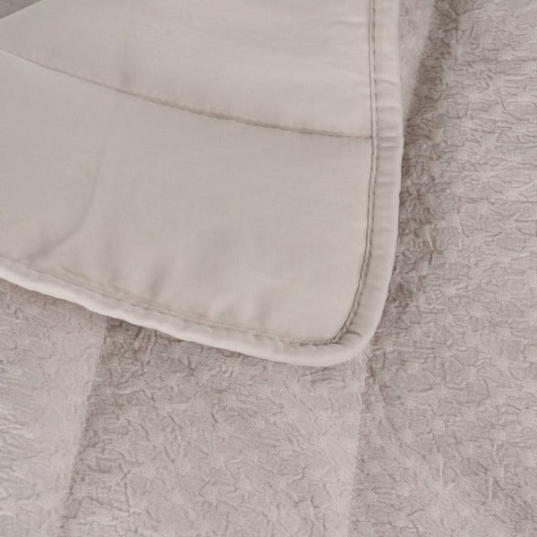 Bež prošiven prekrivač 240x260 cm – Ixia-image-1